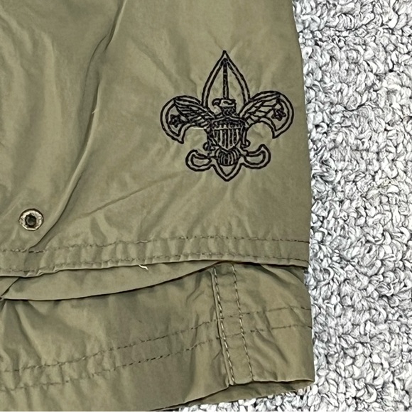 Boy Scouts Of America Centennial Uniform Cargo Shorts Mens Size Small Green - Picture 8 of 13